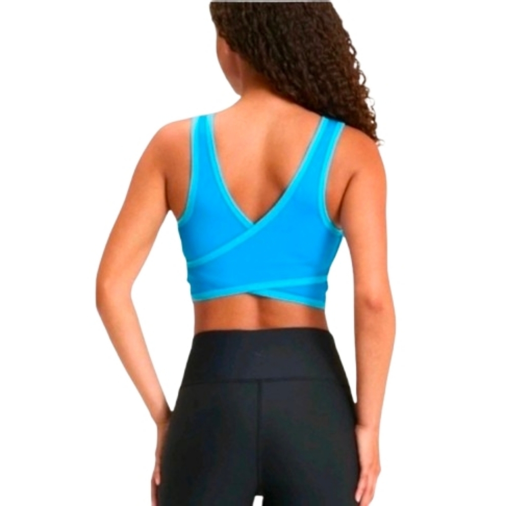 NWT JoyLab Activewear Longline Tank Criss Cross Back Size XL